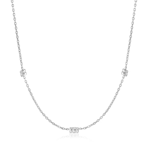Silver Smooth Twist Chain Necklace
